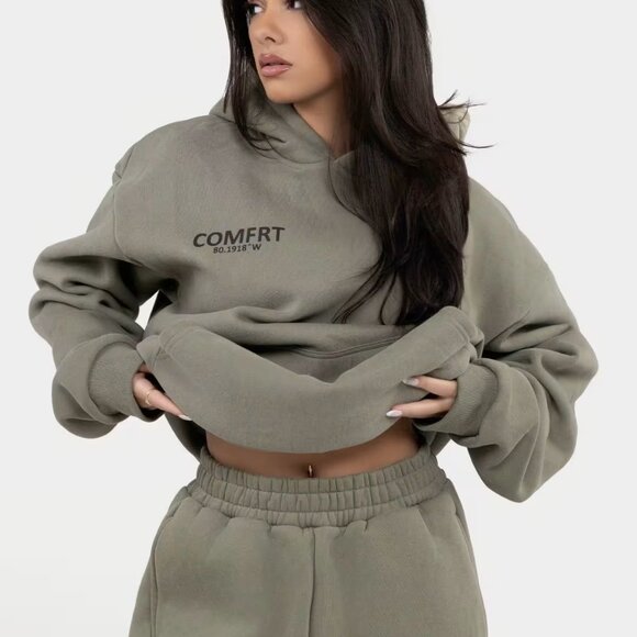 Comfrt Hoodie & Sweatpants set- moss coordinate, size 3X unisex never worn - Picture 3 of 7